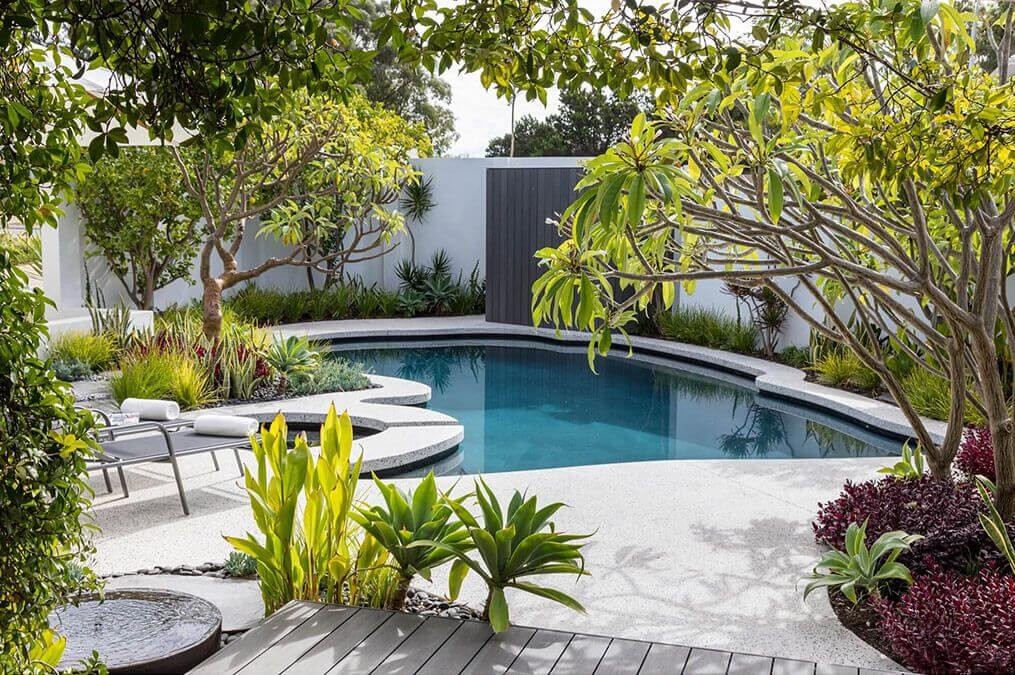 Bali inspired landscaping design in Perth