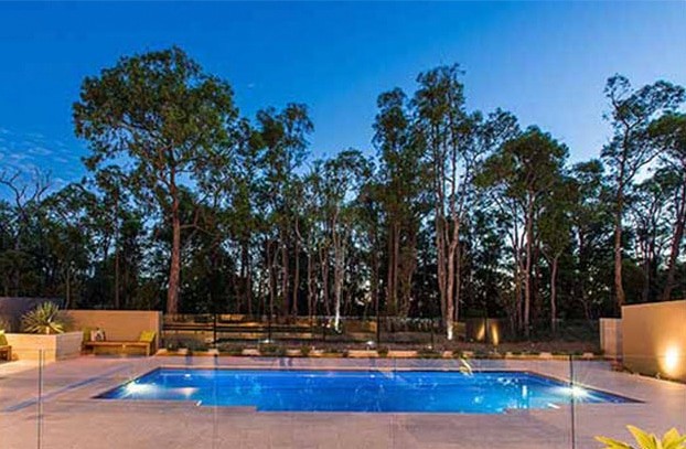 Pool landscape design inspiration on a bush block