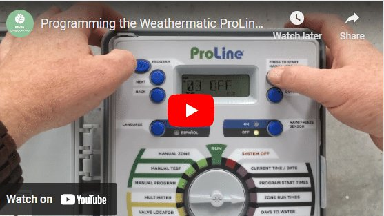 Set Up the Weathermatic ProLine Controller